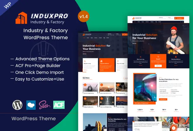 Industry and Factory WordPress Theme