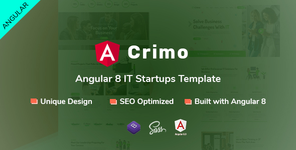 Crimo - Angular 8 IT Startups Template