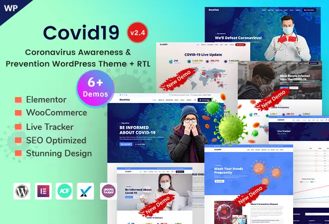 Covid19 – Medical Health and Doctors WordPress Theme