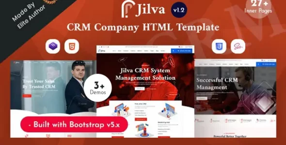 Jilva - CRM Solutions Company HTML Template