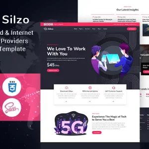 Broadband & Internet Service Providers HTML Template