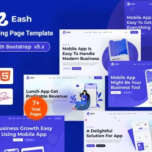 App Landing Page HTML Template