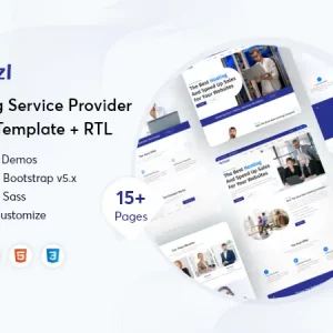 Hosting Service Provider HTML Template + RTL