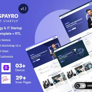 Spayro - Technology & IT Startups HTML Template