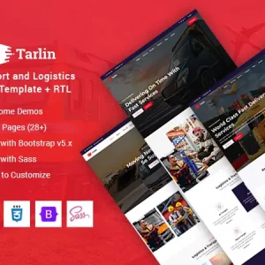 Transport & Logistics HTML Template + RTL