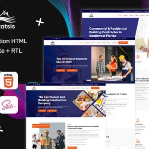 Construction HTML Template