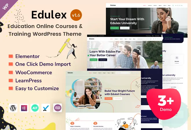 Edulex – Education Online Courses and Training WordPress Theme