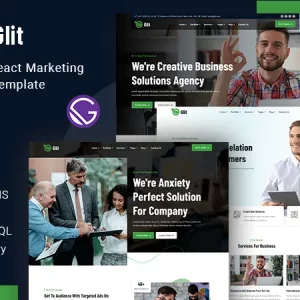Glit - Gatsby React Marketing Startup Template