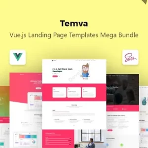 Temva - Vue.js Landing Page Templates Mega Bundle
