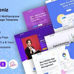 Deniz - Angular 13 Multipurpose Landing Page Template