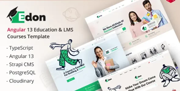 Angular 13 Education LMS & Online Courses Template