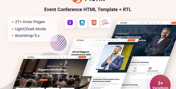 Plonk - Event Conference Template + RTL