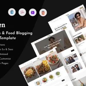 Gleen - Fashion & Food Blogging HTML Template + RTL