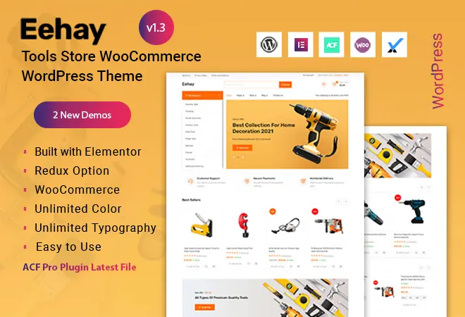 Machine Tools Store WooCommerce WordPress Theme