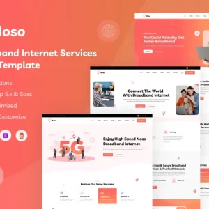 Noso - Broadband & Internet Services HTML Template+ RTL