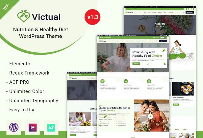 Victual - Nutrition & Healthy Diet WordPress Theme