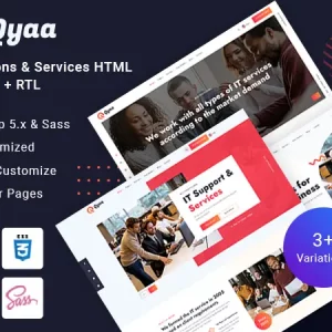 Qyaa - IT Solutions & Services HTML Template
