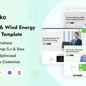Solar & Wind Energy HTML Template