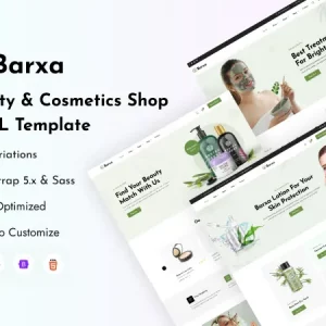 Barxa - Beauty & Cosmetics Shop HTML Template