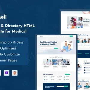 Meli - Listing & Directory HTML Template for Medical
