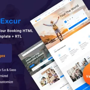 Excur - Travel and Tour Booking HTML Template