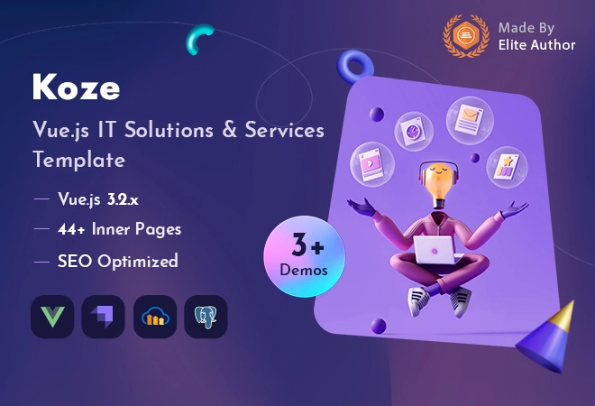 Vuejs IT Solutions and Services Template