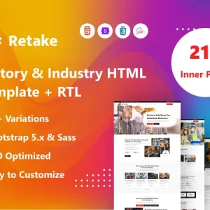 Retake - Factory and Industry HTML Template