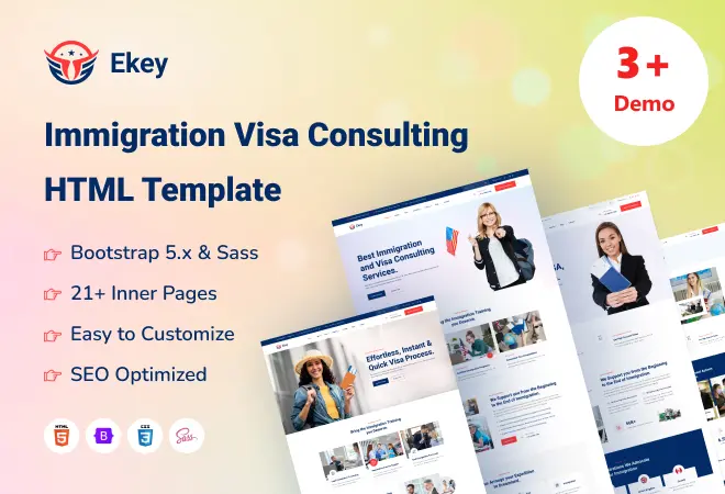 Immigration & Visa Consulting HTML Template
