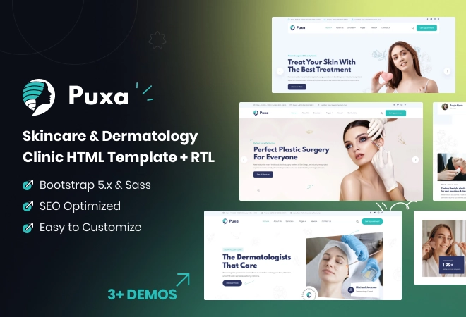 Skincare and Dermatology Clinic HTML Template